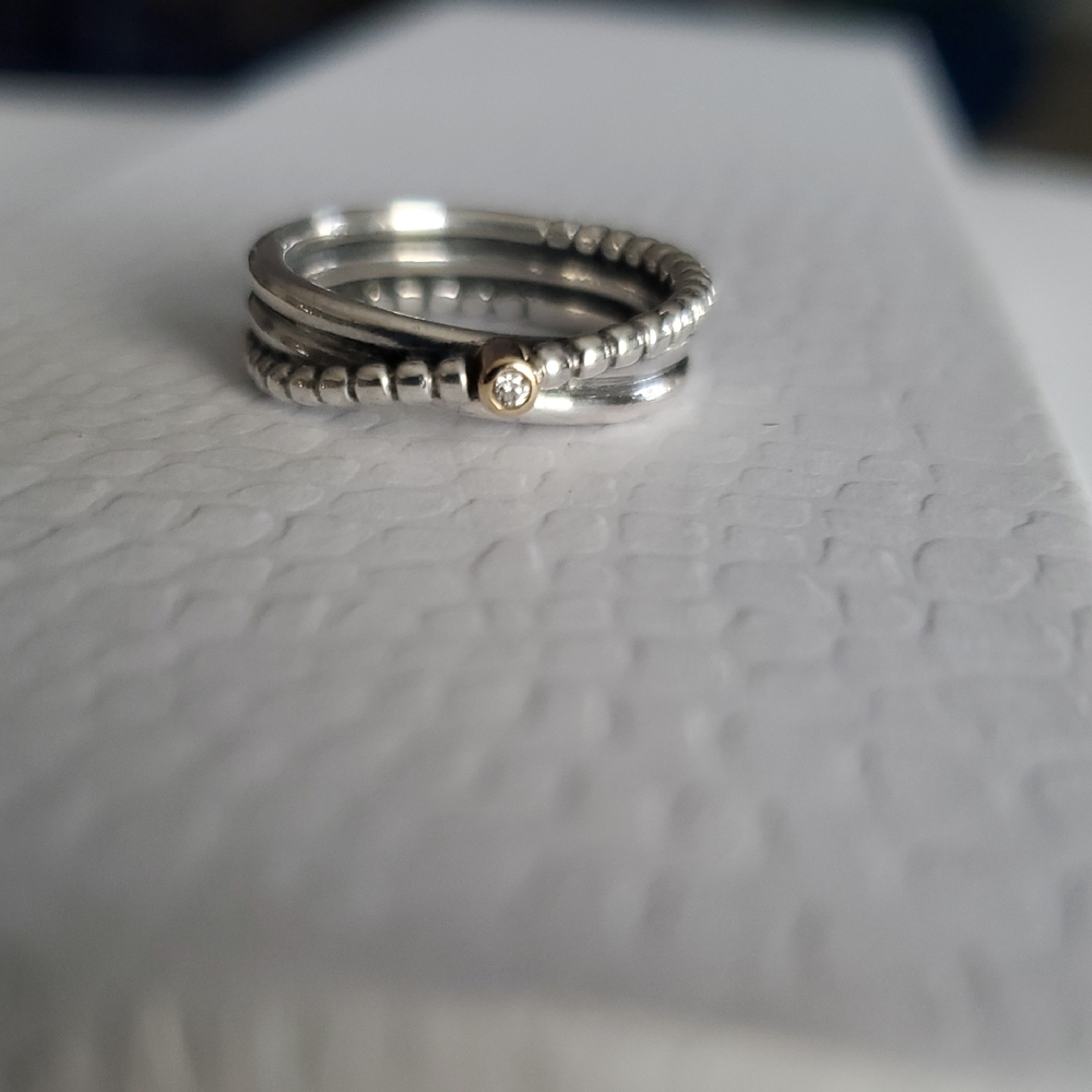 Pandora rising star diamond  ring 52